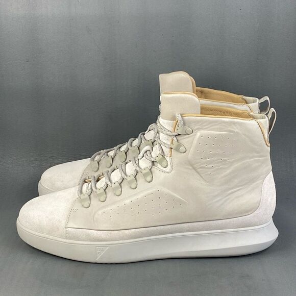 Under Armour UAS Club Leather Suede sneaker Boots Stone Gray Tan mens size 13 - Picture 2 of 11